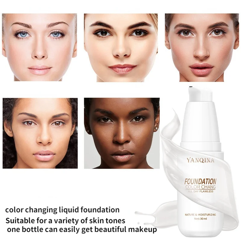 

Makeups Temperature Change BB Cream Isolation Concealer Liquid Waterproof Oil Control Moisturizing Makeup Liquid Foundation