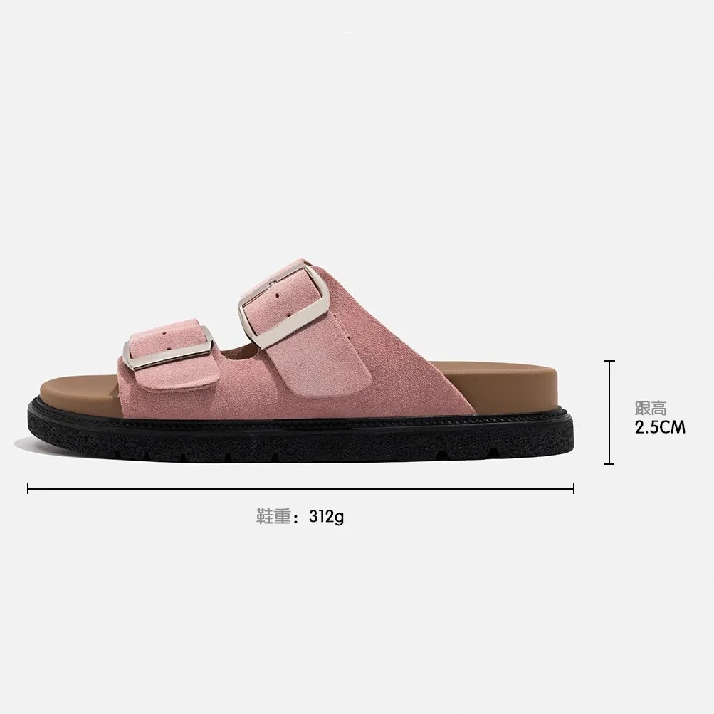 Женские туфли женские тапочки уличные низкие сланцы на платформе Мягкие Летние