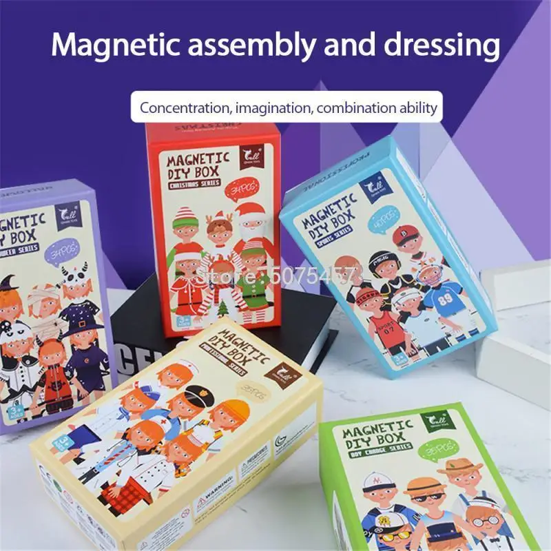 Детские Магнитные Головоломки для когнитивного развития человеческого тела