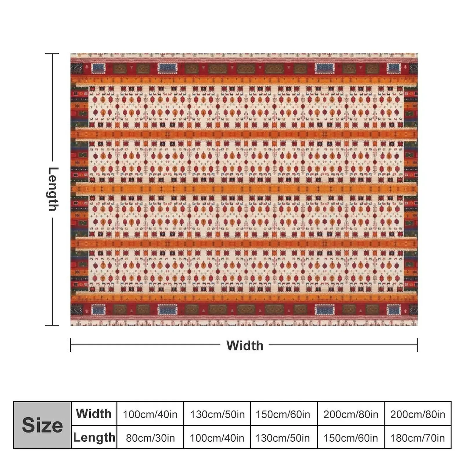 Традиционное богемное берберское винтажное осеннее сезонное одеяло в