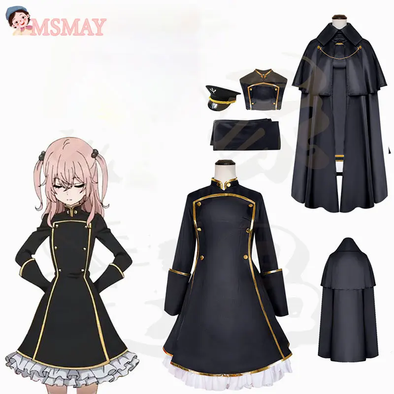 

Anime My Dress-Up Darling Inui Sajuna Cosplay Costume Sets Dess Cloak Hat Outfits Women Soldier Uniform Kitagawa Marin Cos Suit