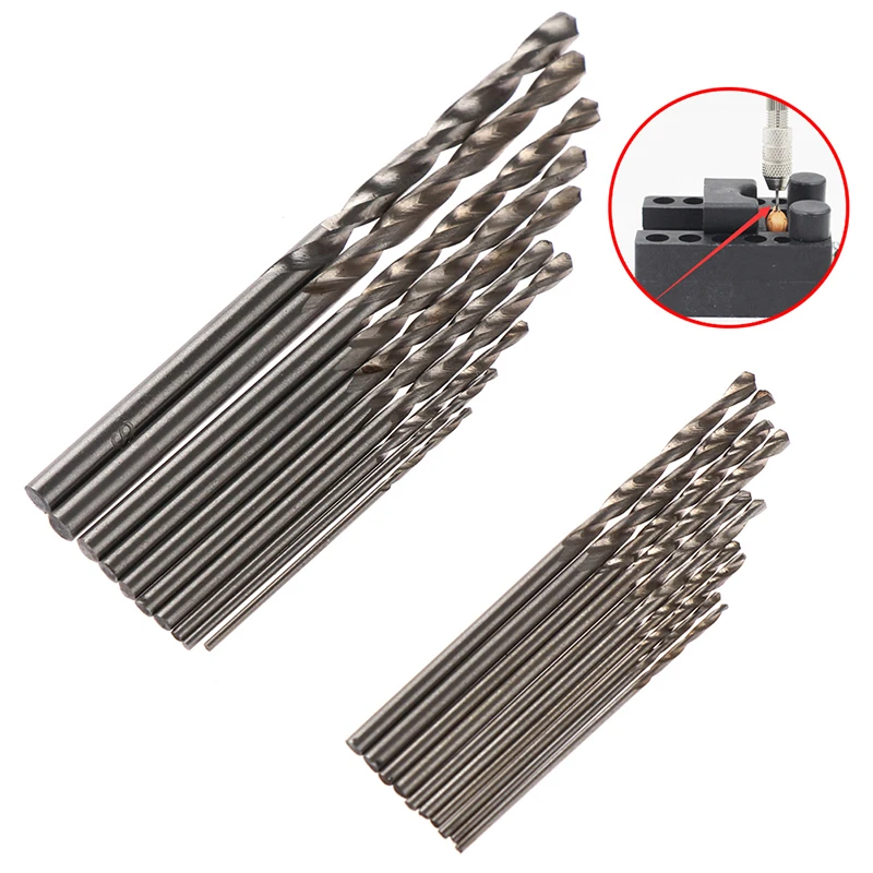 

10Pcs/Box Straight Shank Twist Drill Bits Mini Drill HSS Bit 0.8mm-3.0mm Straight Shank PCB Twist Drill Bits Set