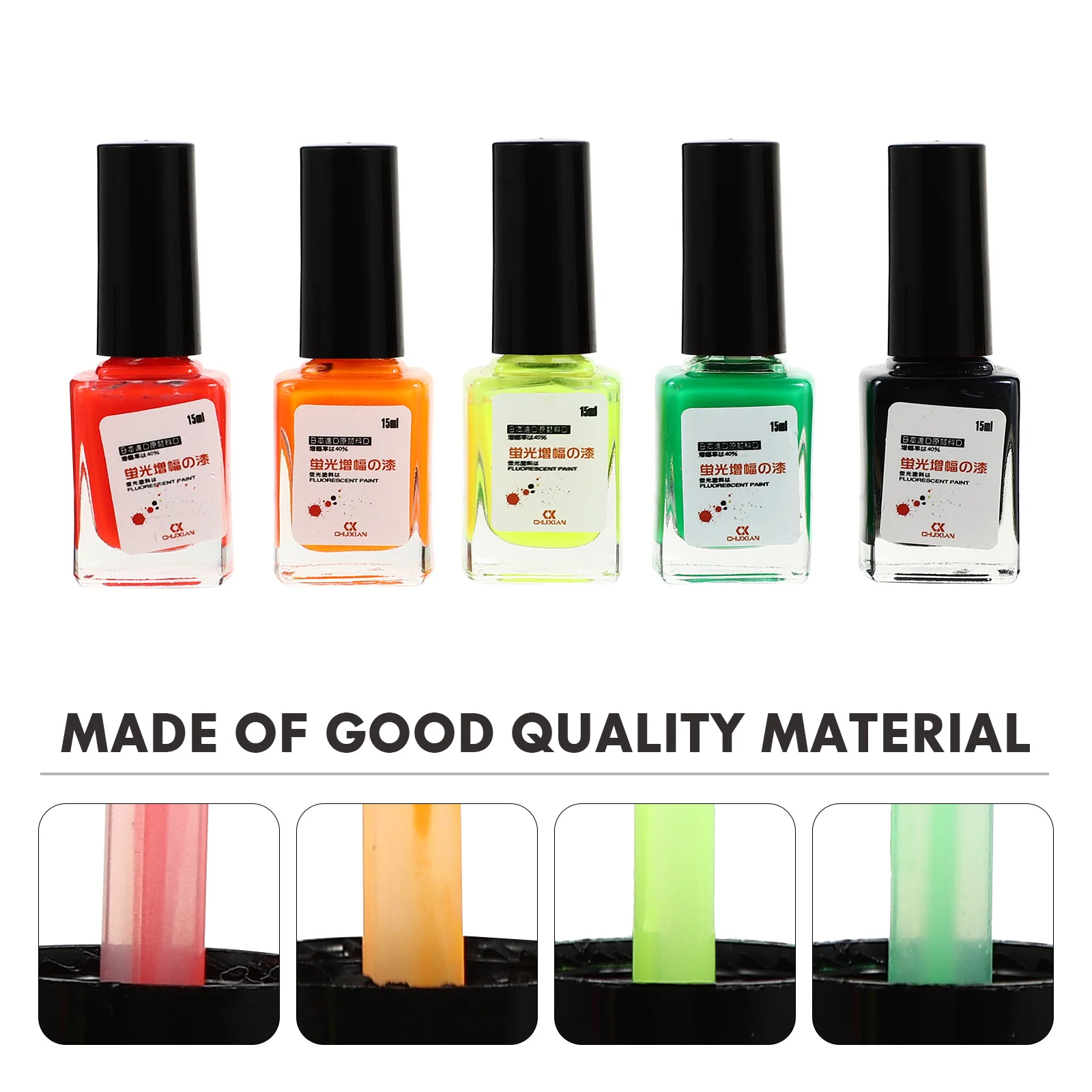 

5 Bottles Fish Float Paint Fishing Lures Fluorescent Paints Bait Bleach Waterproof Tools Multi Color