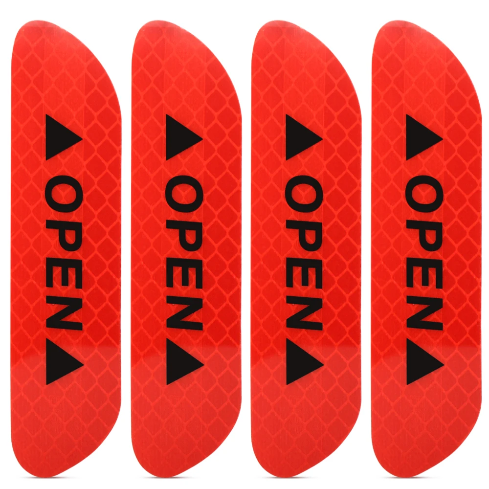 

4 шт./компл. автомобильные светоотражающие полосы, предупреждающие наклейки для VW Volkswagen Polo Golf 4 5 6 T5 Passat B6 Touran Beetle, наклейки на дверь автомобиля