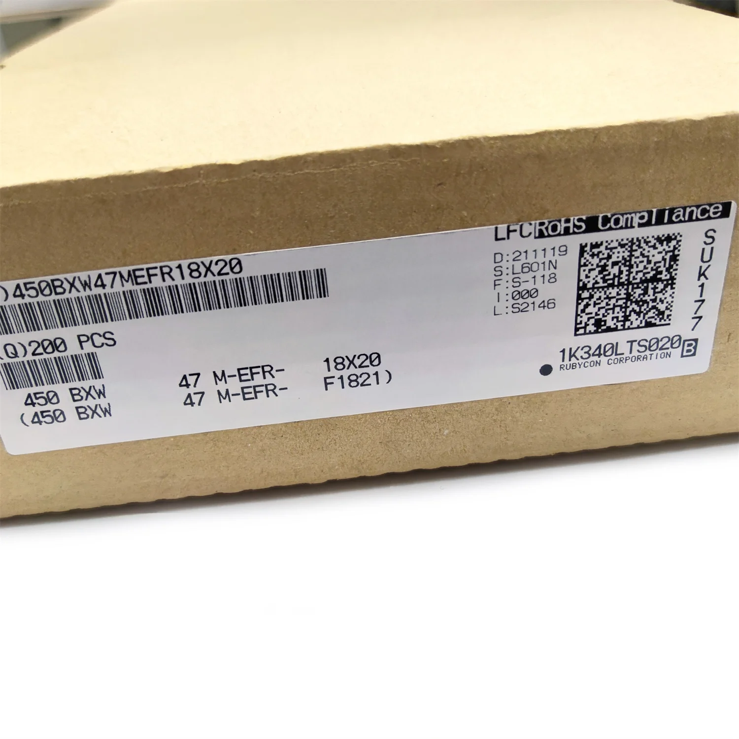 RUBYCON электролитический конденсатор 450V47UF