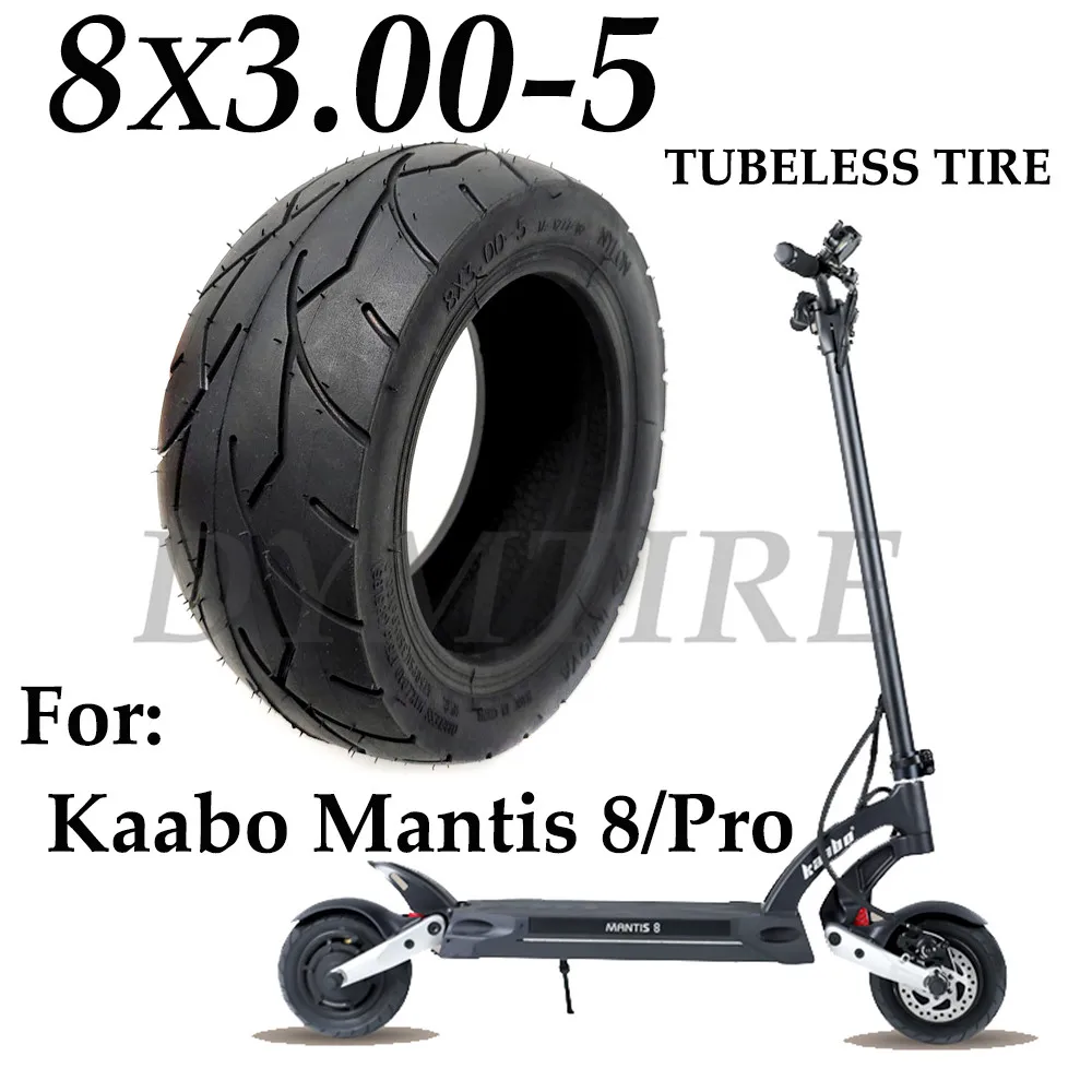 

8x3.00-5 Tire Tubeless Vacuum Tyre for Kaabo Mantis 8 Pro Electric Scooter Front and Rear Wheel