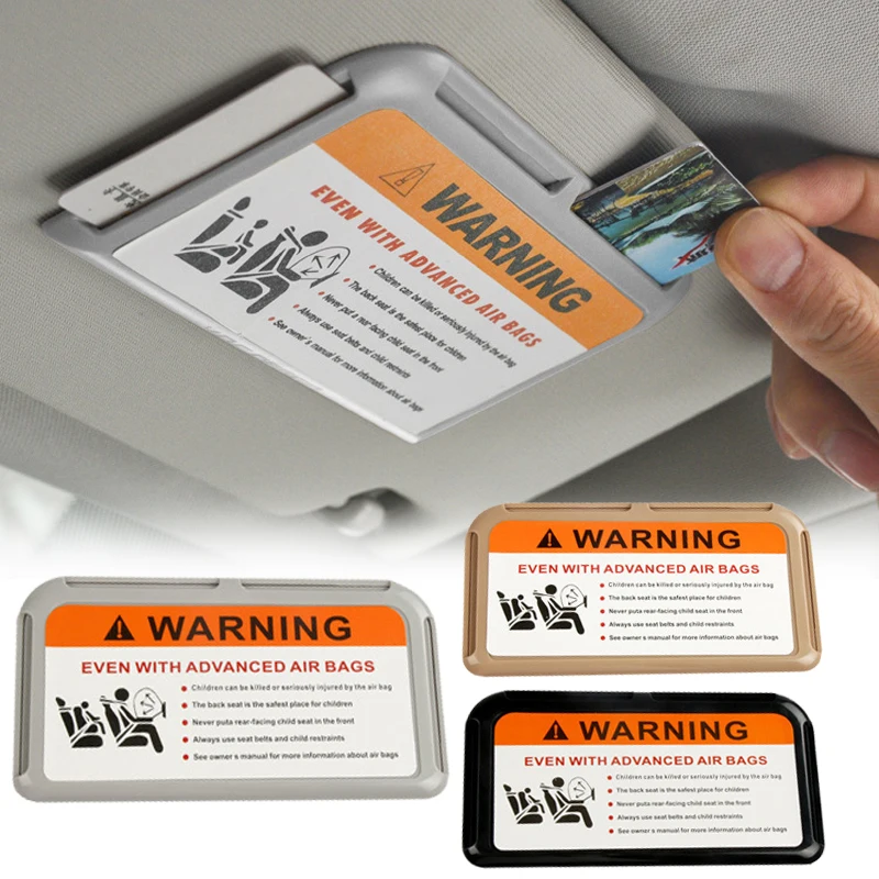 

Car Sun Visor Card Clips Organizer Temporary Parking Card Holder Universal Paste Mount Auto Interior Storage Stowing Tidying