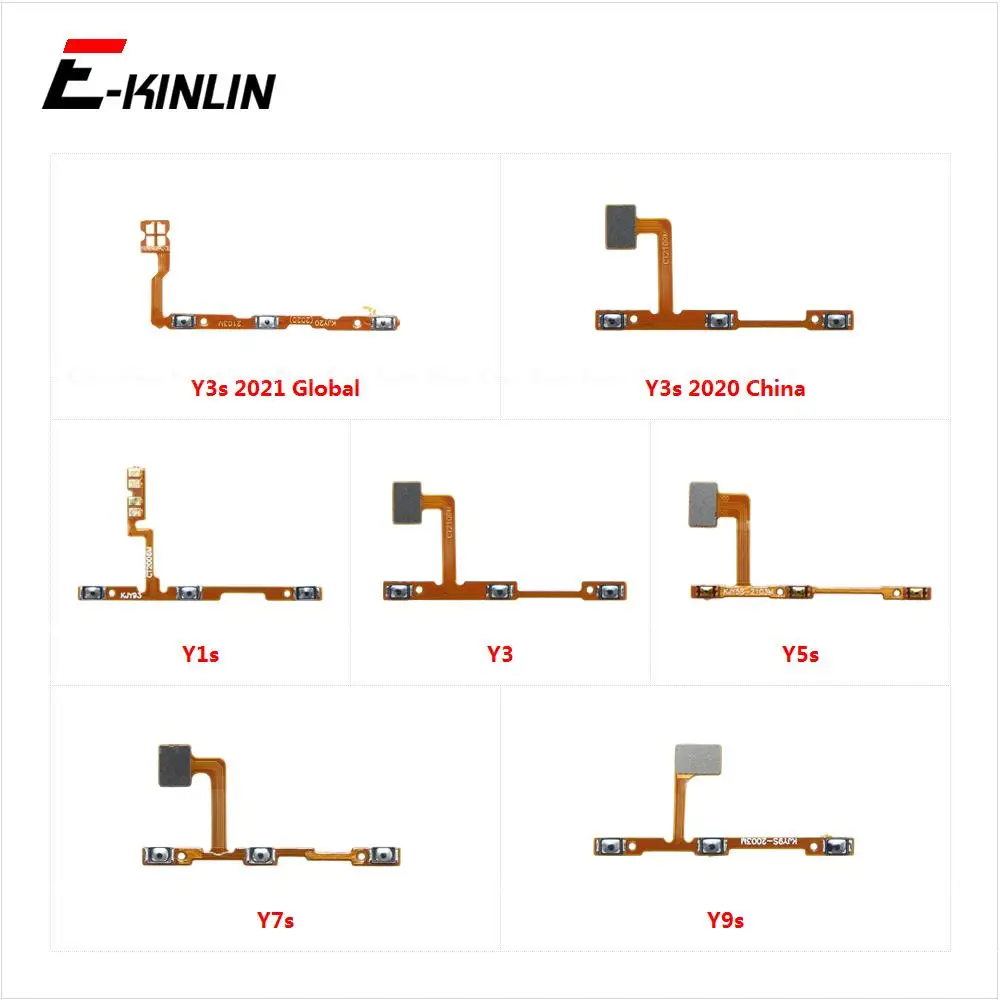 

Power On Off Button Volume Switch Key Control Flex Cable Ribbon For Vivo Y1s Y3 Y3s 2021 2020 Y5s Y7s Y9s