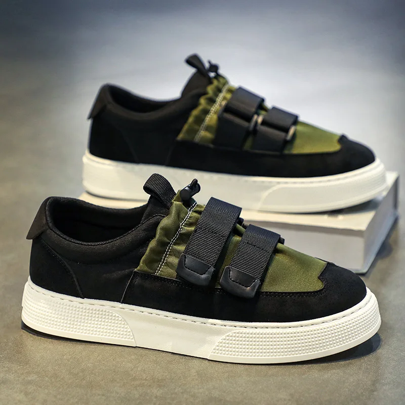 

Platform Men's Skateboard Shoes Breathable Canvas Casual Sneakers Men Non-slip Skateboarding Sports Shoes for Man Outdoor Tennis