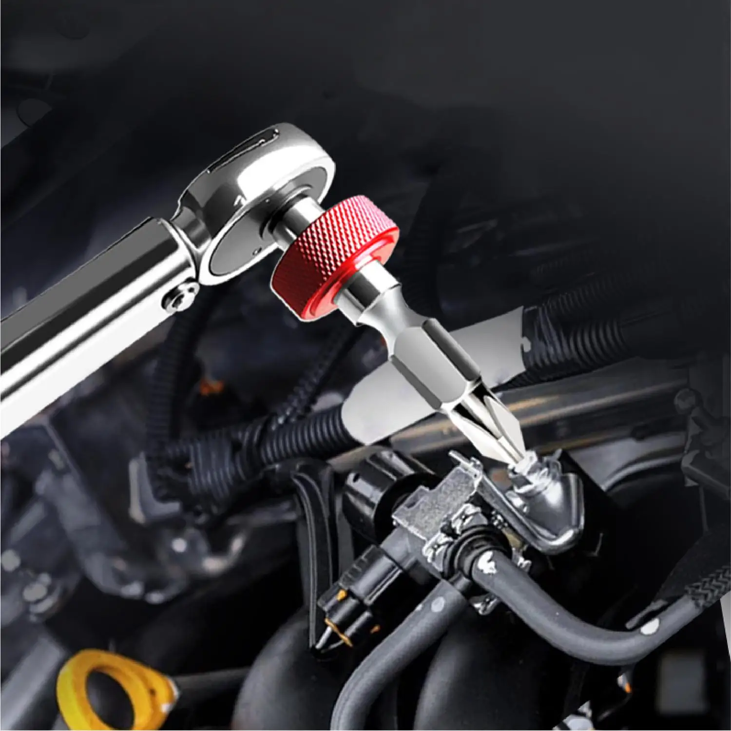 Фото Набор коротких отверточных бит с шестигранным хвостовиком и трещоткой, с держателем, крестообразные и Torx биты, быстросменные насадки для ремонта дома №5