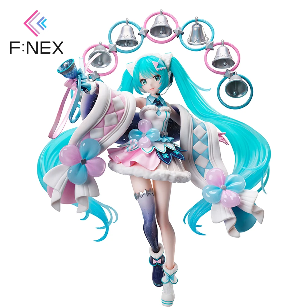 

Hatsune Miku 23CM VOCALOID F:NEX Anime Figure Cute Kawaii Virtual Singer 2020-Winter Festival PVC Collection Modle Doll Kids Toy
