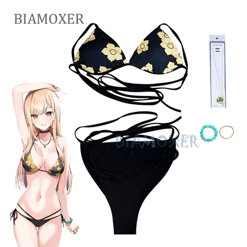 

Косплей-костюм Марин Китагава, купальники, аниме Мой наряд, любимый костюм, карнавальный костюм на Хэллоуин с ожерельем и браслетом, все ком...