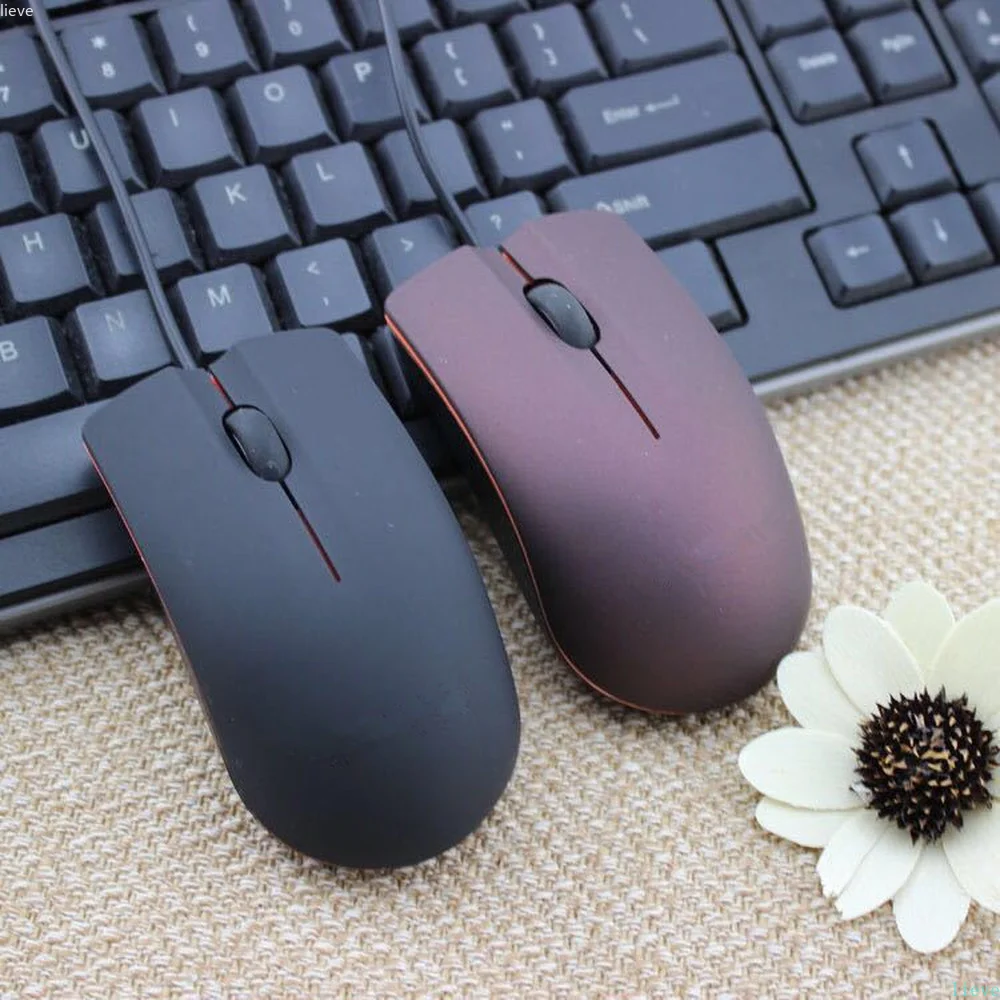 Проводная мышь M20 1200dpi, компьютерная офисная мышь, матовая игровая мышь USB для ПК, компьютера, ноутбука, нескользящая Проводная геймерская мышь