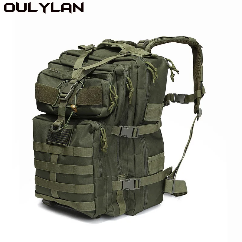 

Военный тактический рюкзак OULYLAN, мужской армейский штурмовой ранец Molle для отдыха на открытом воздухе, путешествий, кемпинга, пешего туризма, альпинизма, водонепроницаемая сумка