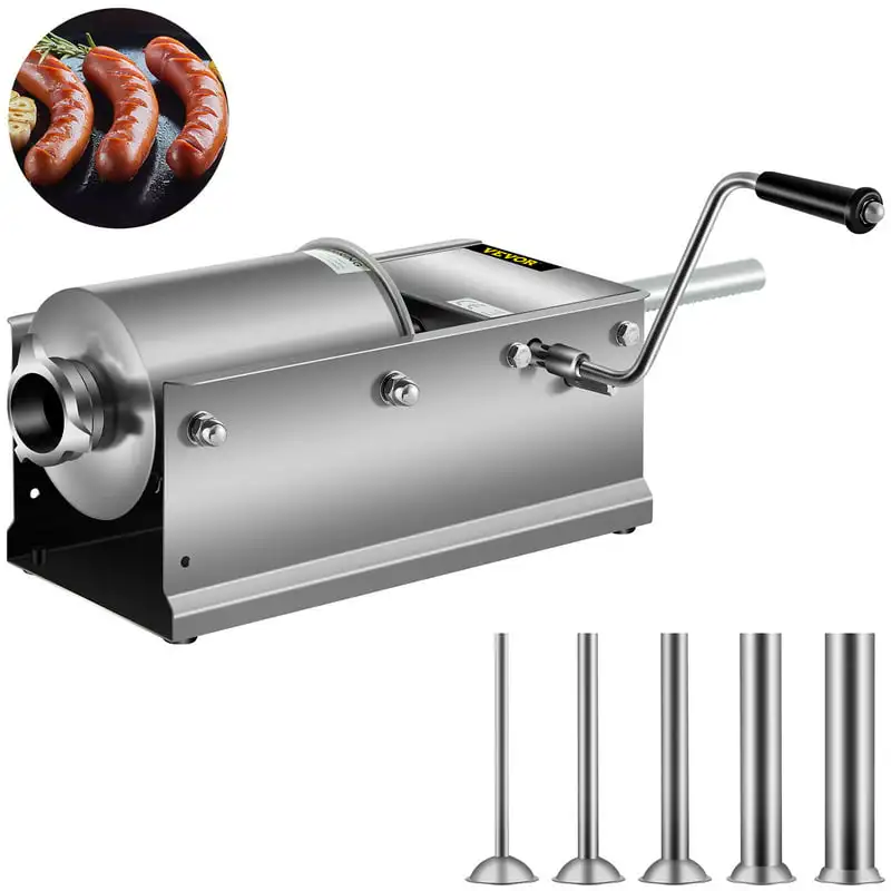

Home Appliance 3L/7lbs Sausage Stuffer 2 Speed CE&SGS Standards Stainless Steel Horizontal Sausage Maker