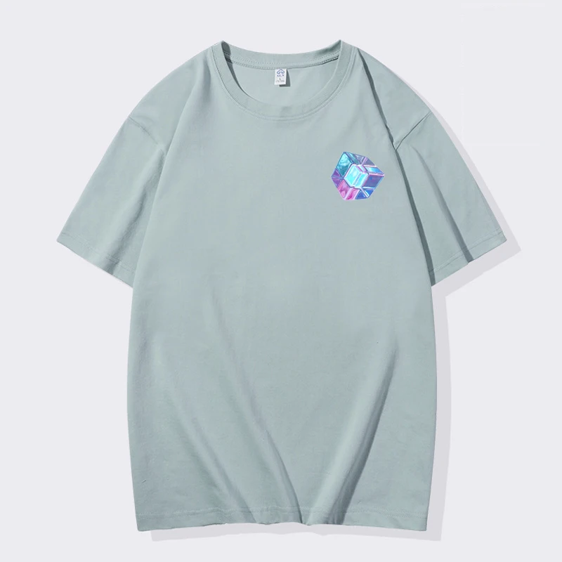 

100% Cotton 3D Printed Rubik's Cube Graphic T Shirts Korean Summer Luxury Clothes Loose Casual Oversized Streetwear Tops Tees