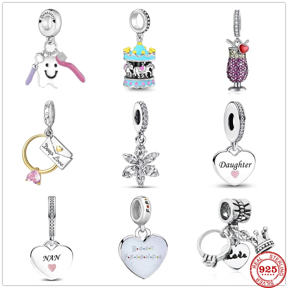 

2023 New Fashion Silver 925 merry-go-round Charm Pendant Bead Pandora Fit Original Charms Bracelets DIY Sterling Jewelry Gift