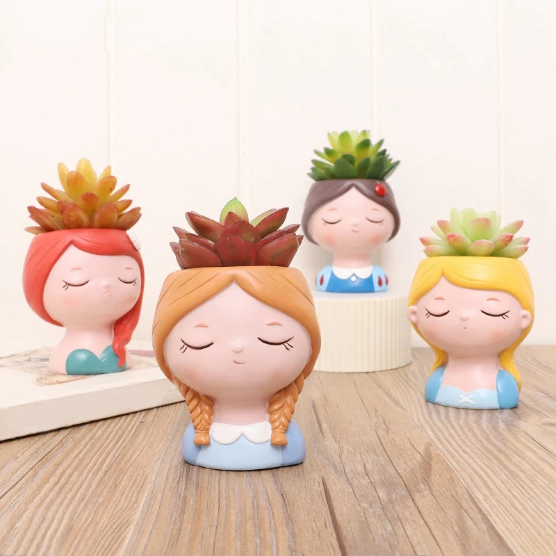 

Цветочный горшок для девочек, мини бонсай, кактус, плантатор, плантатор, цветочный горшок, Настольная Ваза, свадебный Декор для дома и сада