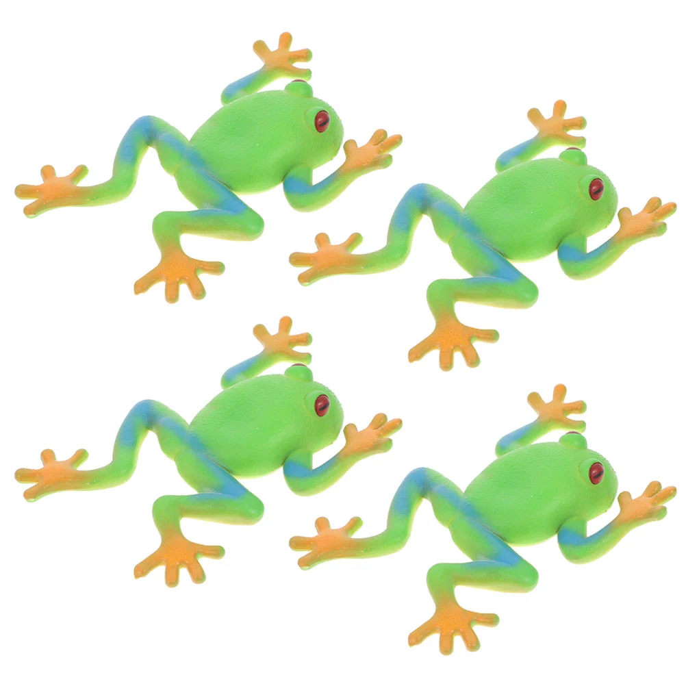 

4pcs Frog Stress Toys Squishy Stress Playthings Sensory Toys Frog Shaped Toys