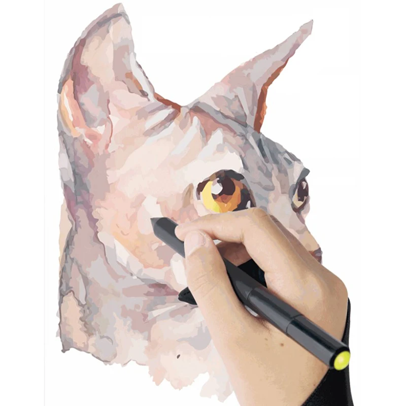 

Перчатка для рисования художника, 1 шт., для любого графического стола, 1 палец, защита от загрязнения, как для правой, так и для левой руки, перчатки для рисования