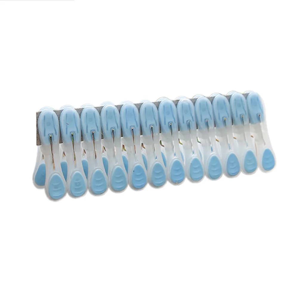

24 Pcs Plastic Clothespins Multifunctional Large Laundry Clips Windproof Photo Clips for Socks Drying