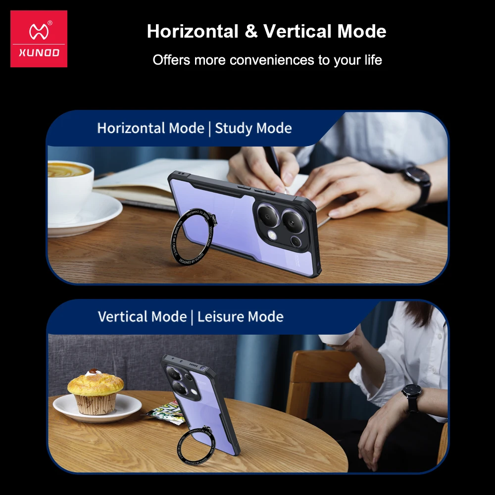 Магнитный держатель Xundd для POCO M6 Pro 4G Redmi Note 13 искусственная подушка безопасности