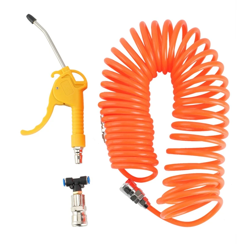 

JEYL New Dust Removal Hose Tool Kit, Air Dust Collector 9M Steel Nozzle Blower Spray Tool Kit