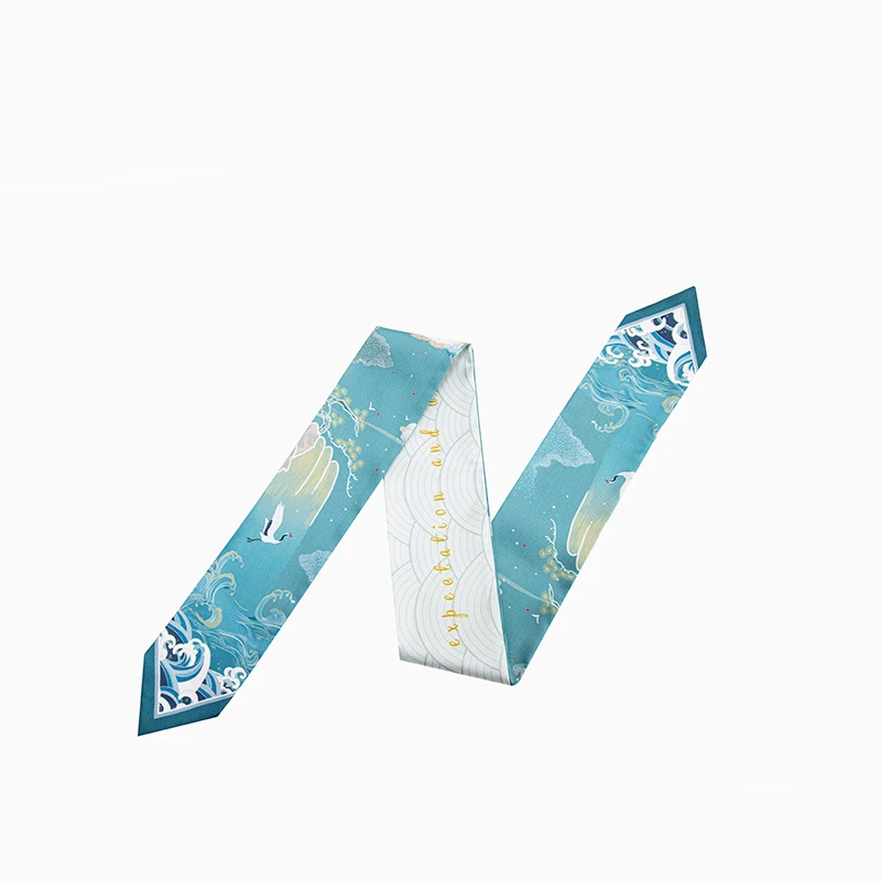 Protect Designer Handle Bags Bandana Small Silk Bag Scarf Women Head Hijab Scarf Long Skinny Scarves For Ladies Fashion Headband