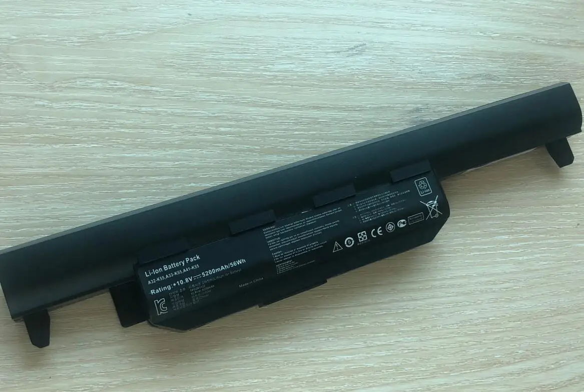 Новая аккумуляторная батарея для ноутбука A32-K55 Asus X75A X75V X75VD X45VD X45V X45U X45C X45A U57VM U57A X55U
