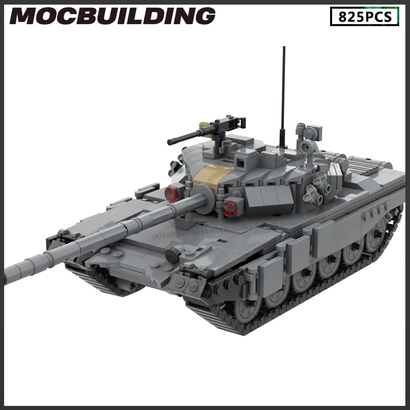MOC строительные блоки T-90A V2 танк бронированная модель автомобиля Военная серия DIY