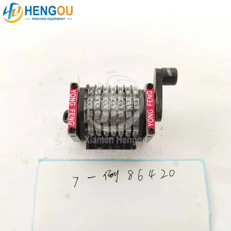 

Free shipping 7 Digits 18.9 GTO numbering machine last lap even 86420 Automatic rebound series for heidelberg machine parts
