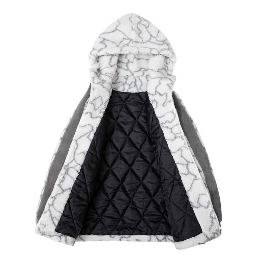 Men Lambswool Harajuku Winter Jackets Clothes 2022 Mens Unisex Oversized Korean Parkas Male Fashion Outwear Coats