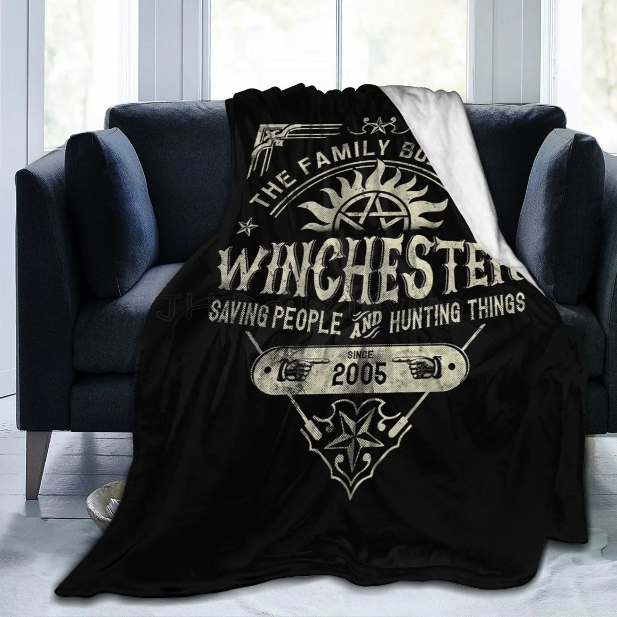 Деловое супернатуральное одеяло братья-Винчестеры мягкое теплое уютное легкое