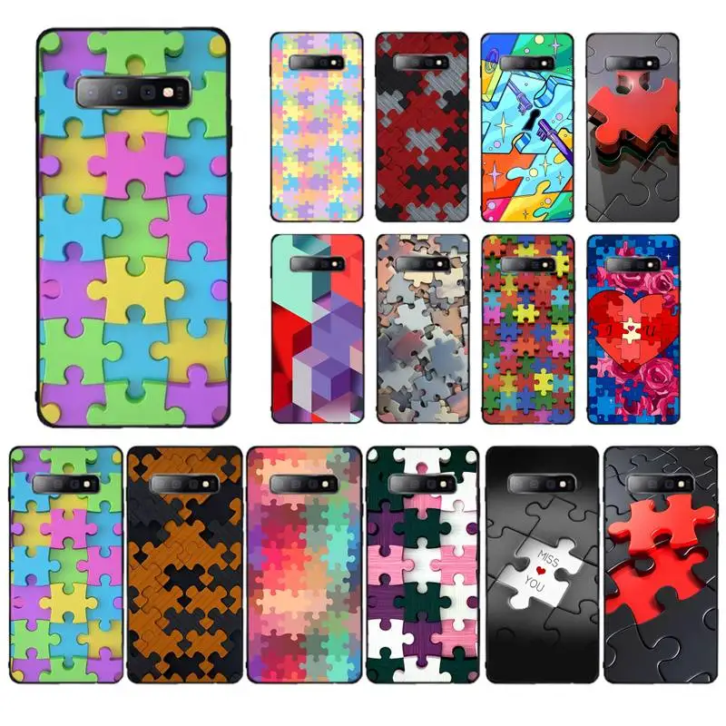 

puzzle Phone Case For Samsung S 9 10 20 21 22 23 30 23plus lite Ultra FE S10lite Fundas