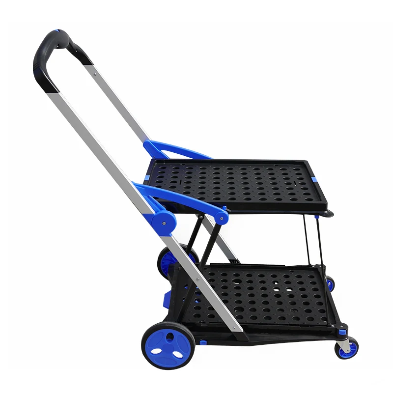 

shopping Smart 4 Wheels plastic picnic portable folding trolley
