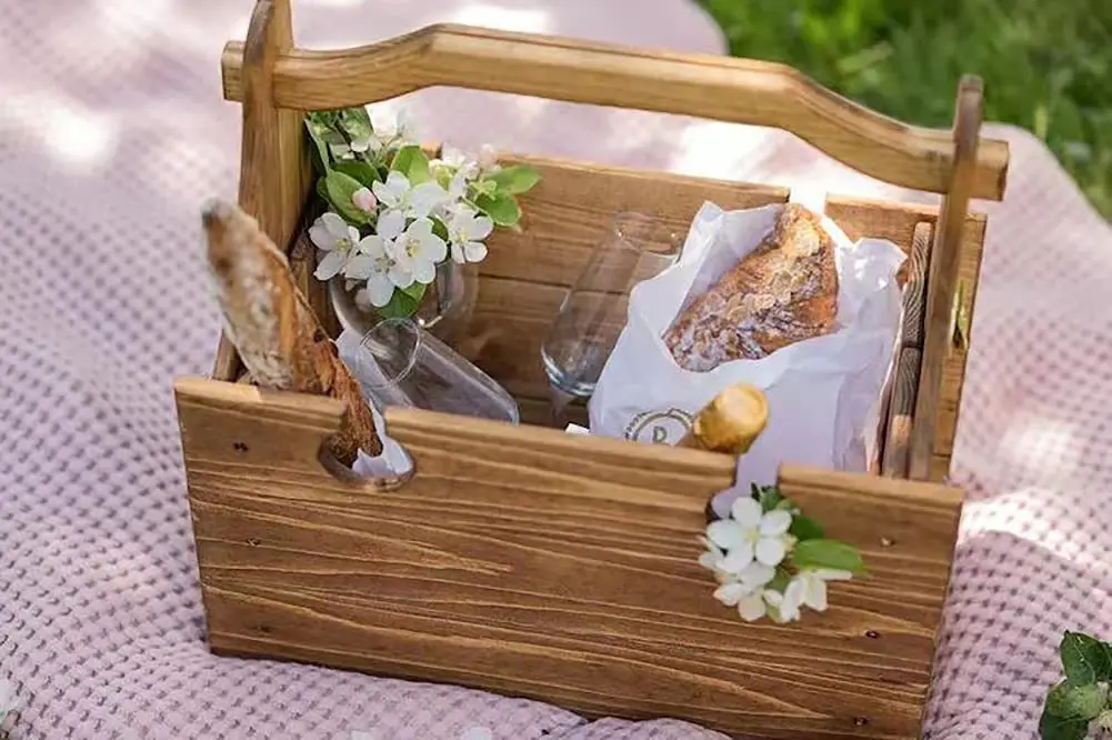 Folding Picnic Basket Table Portable Chairs Outdoor Furniture Camping Accessories Beach Chair Foldable Storage Box |