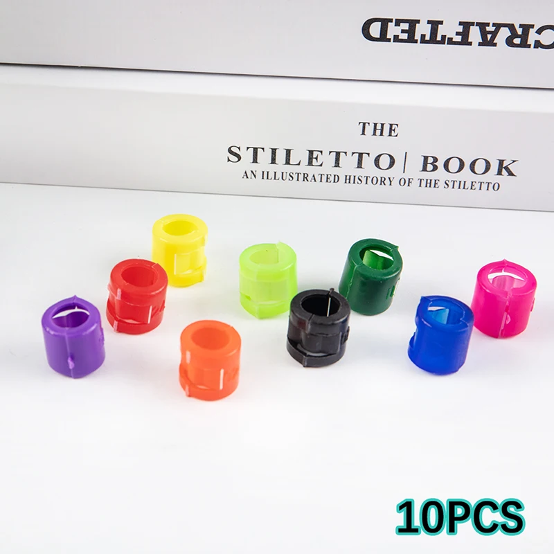 

10 шт., пластиковые кольца для птиц