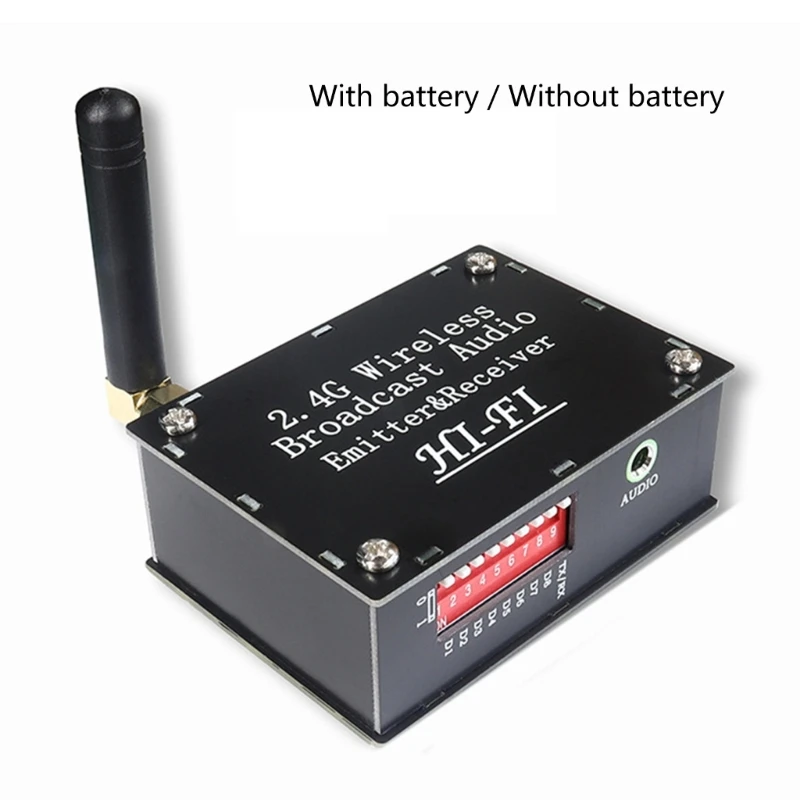 Wireless Transmitter Receiver with Type-c Port Small Piece Receiver Supports 2.4Ghz Technology with Antennas High Sound T3EB