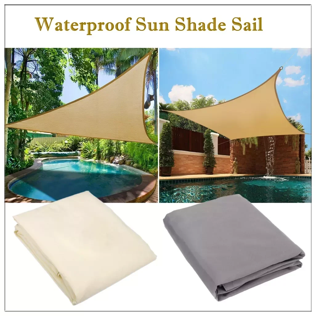 

NEW2023 Outdoor Waterproof Sunshade Sun Shade Sail Camping Beach Tent Pool Patio Canopy Triangle Shade Sail Sun Shelter Garden A
