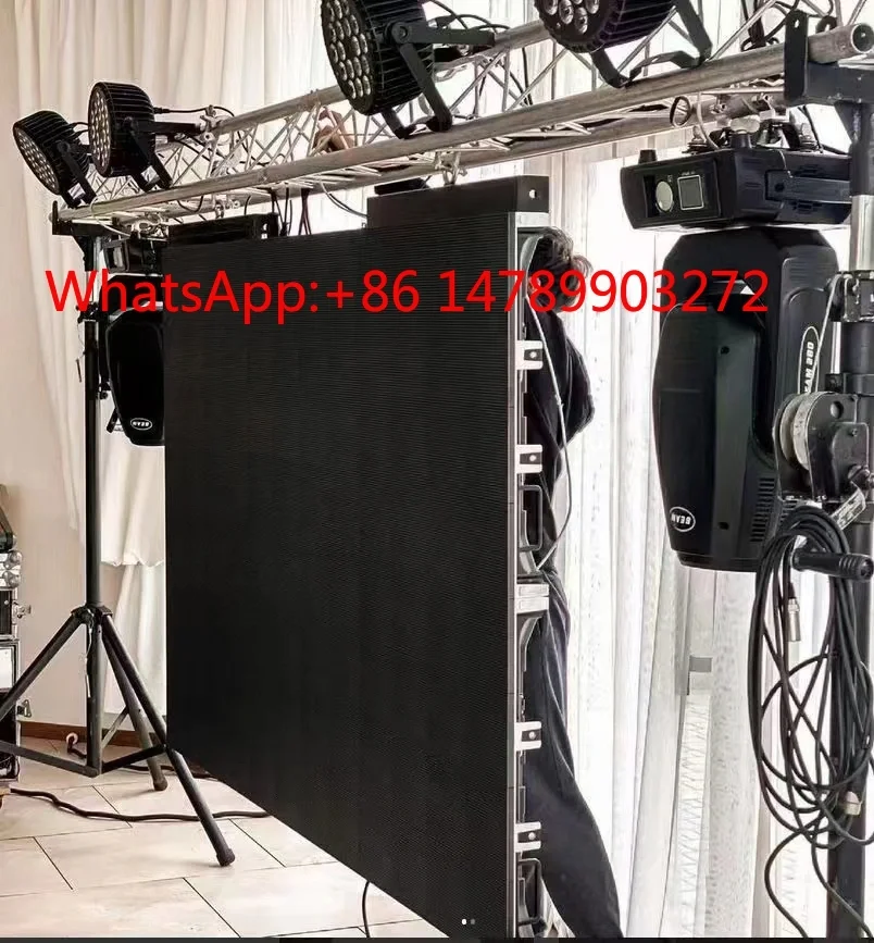 Фото Светодиодный экран P2.6-P4.81, полноцветный, для концертов, музыкальных фестивалей, сцены, коммерческих демонстраций №1