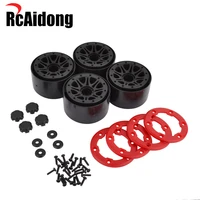 rcaidong 4pcs 2 2 plastic tires wheel rims for 110 crawler axial scx10 yetiwraith 90034 90035 rock climbing car tire