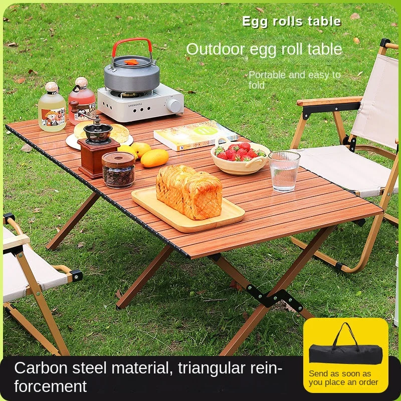 

Внешний Фотофон, стол для яиц из углеродистой стали, барбекю, портативный складной стол для активного отдыха