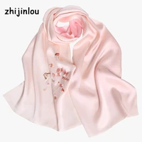 zhijinlou four seasons pure silk scarf luxury silk scarf for women silk scarf wholesale china