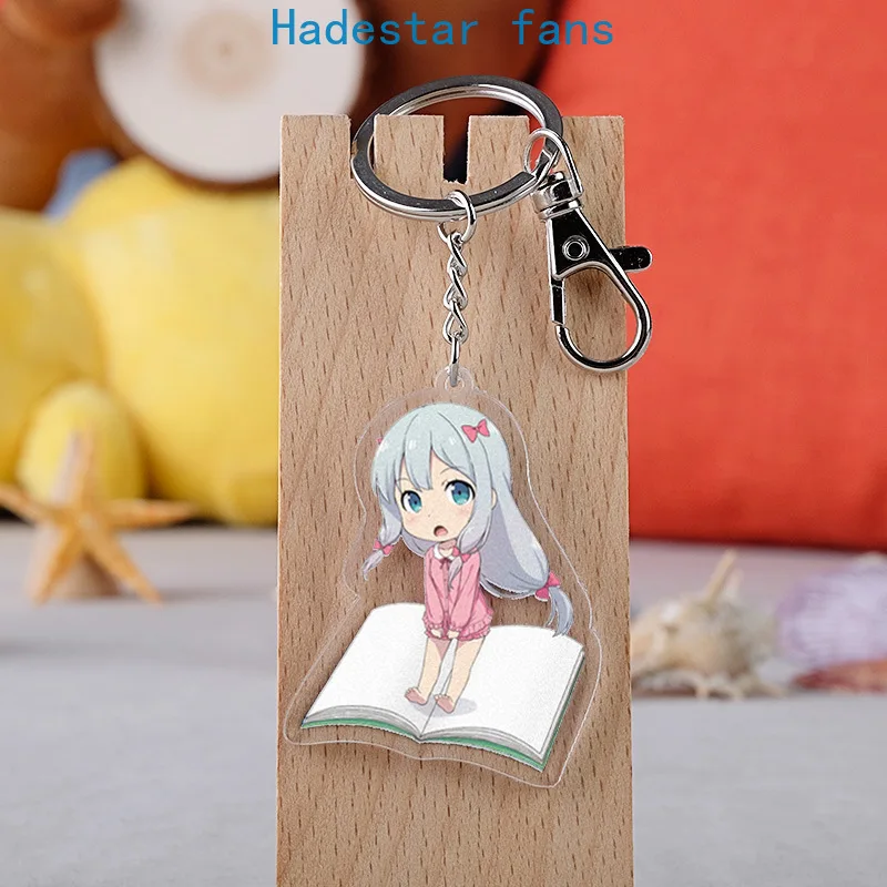 

10 pcs/lot Eromanga Sensei Anime Acrylic Keychain Toy Izumi Sagiri Cartoon Cute Girl Figure Pendant Keyring Fans Gifts
