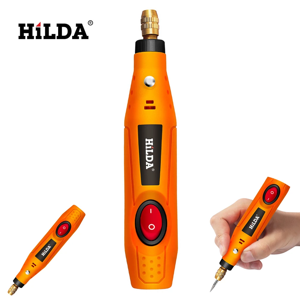 HILDA Мини дрель вращающийся инструмент 12 В электрическая угловая шлифовальная