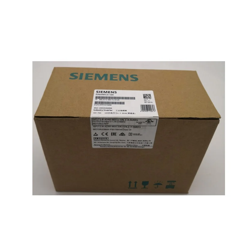 Новый оригинальный промышленный инвертор SINAMICS V20 6SL3210-5BE15-5CV0