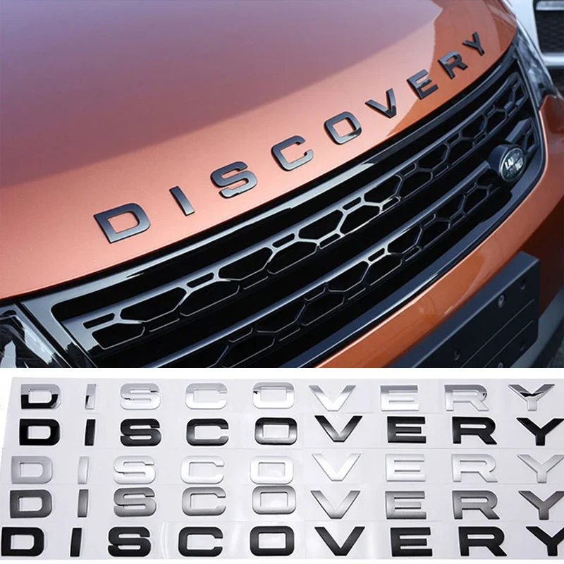 

Хромированная Эмблема багажника автомобиля из АБС-пластика для Land Rover Discovery 1 2 3 4 5, автомобильная этикетка, капот, Задняя Крышка багажника, наклейка, украшение