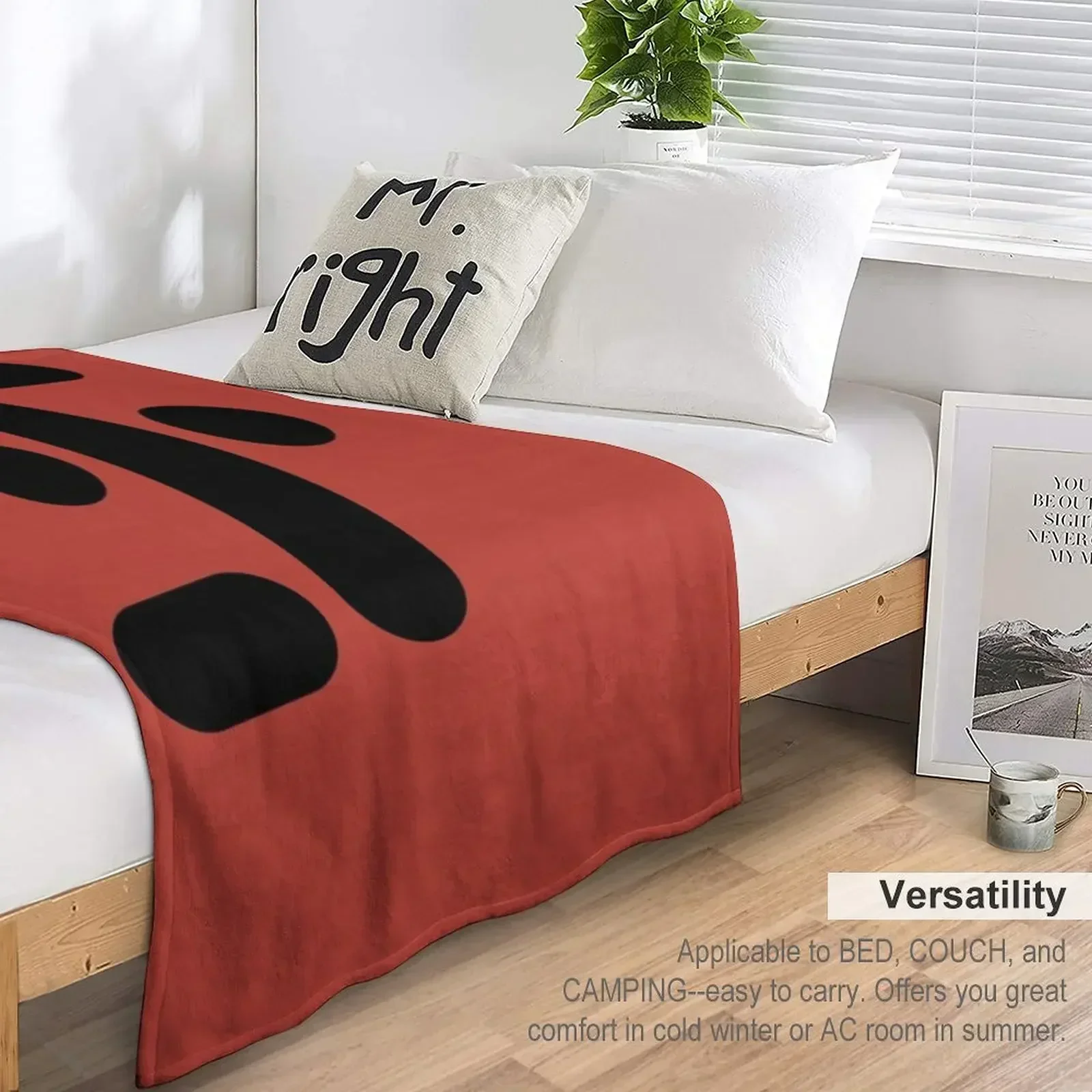 Символ посетителей (логотип) из телешоу V-образное одеяло Роскошные тонкие одеяла