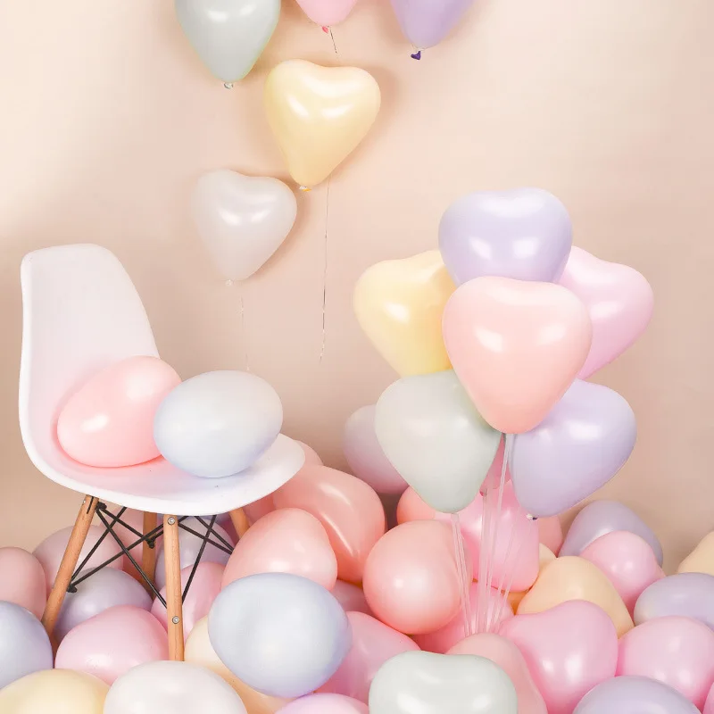

Macaroon Latex Balloons Heart Garland Arch Welcome Baby Shower Christmas Birthday Party Wedding Decoration Anniversaire Supplies