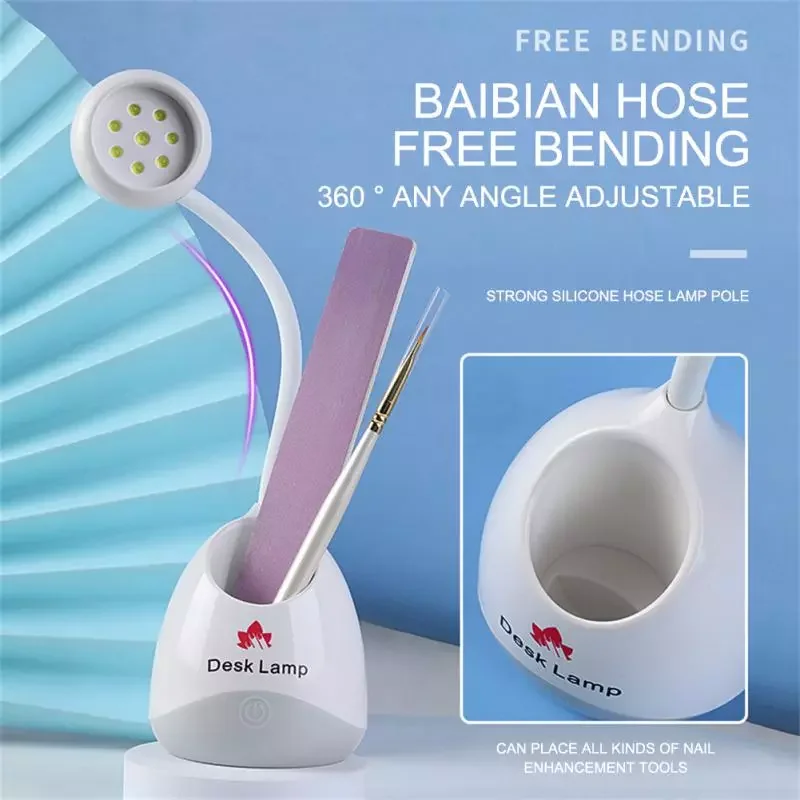 

NEW2023 Nail Dryer Gel Finger Tip Lamp 360° Rotatable UV LED Desktop Nail Lamp Quick Dry For Nail Polish Salon Tool Manicure Eq